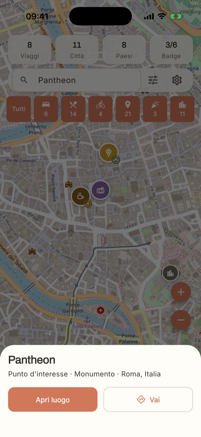 Scheda rapida del Pantheon sulla mappa di Roma